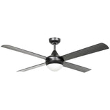 Ceiling Fan with Light STRADBROKE 202 Steel Black Matt