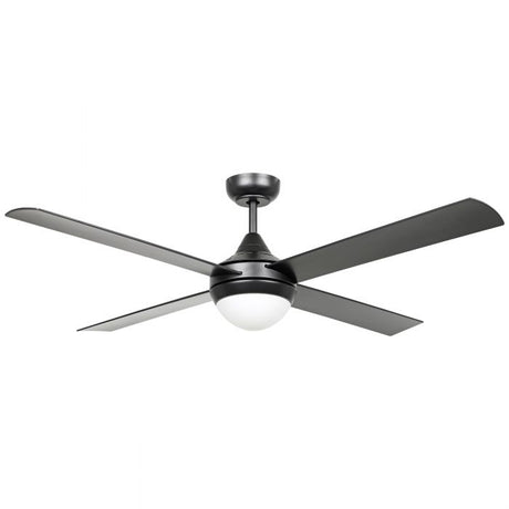 Ceiling Fan with Light STRADBROKE 202 Steel Black Matt