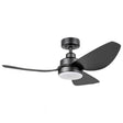 Ceiling Fan with Light TORQUAY 602 Steel Black Matt