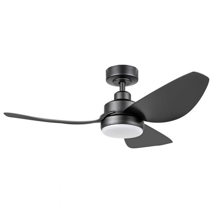 Ceiling Fan with Light TORQUAY 602 Steel Black Matt