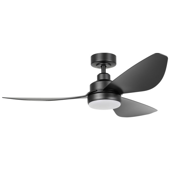 Ceiling Fan with Light TORQUAY 802 Steel Black Matt