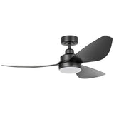 Ceiling Fan with Light TORQUAY 802 Steel Black Matt