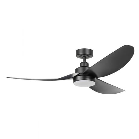 Ceiling Fan with Light TORQUAY 102 Steel Black Matt