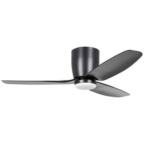 Ceiling Fan with Light SEACLIFF 602 Steel Black Matt