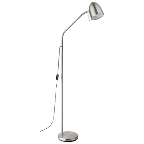 Floor Light Lara 1 Steel Satin Nickel
