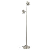  Floor Light Lara Steel Satin Nickel