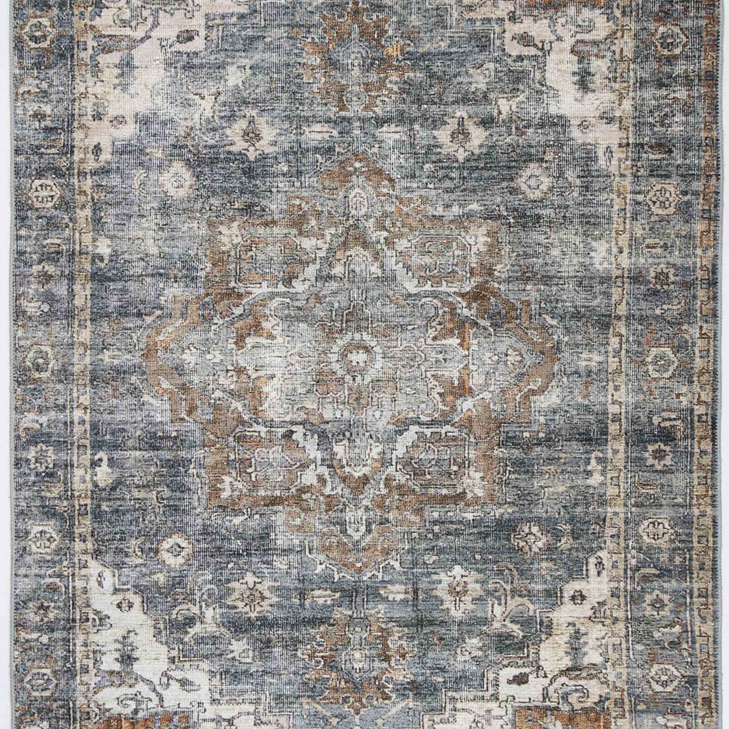 Crowne Waterproof Blue Oriental Rug