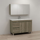 ABS DFL2 Dark Oak Freestanding Single Bowl Vanity 1200mm - Clearance