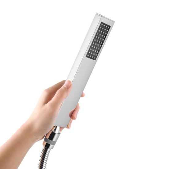 Square Hand Held Shower Set - Chrome