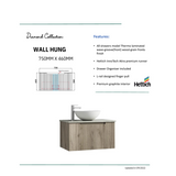 CALDER Wall Hung Vanity Tuscana Oak (All Sizes)