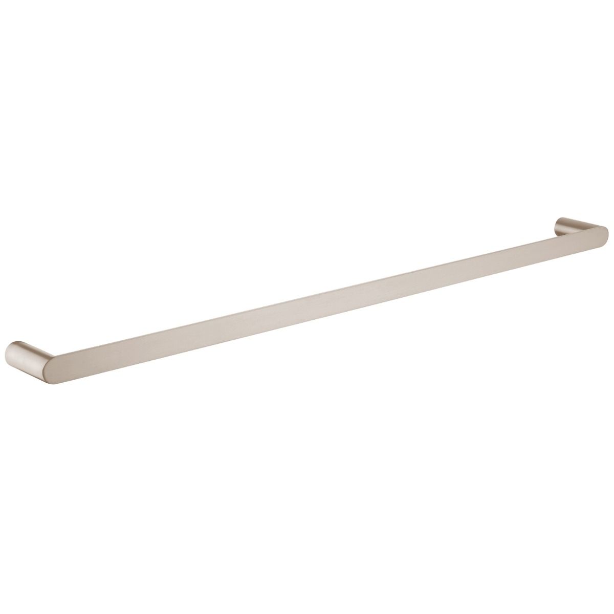 Esperia Single Towel Rail 800mm - Brushed Nickel