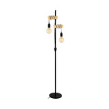  Floor Light Townshend Steel Wood Brown