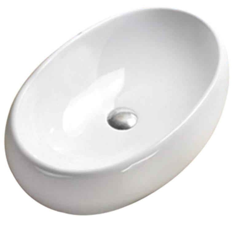 POSEIDON Gloss White Basin (Oval: 600x400x150)