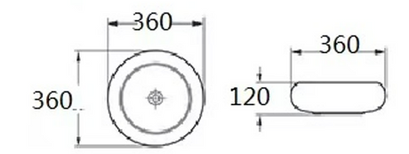 poseidon-matte-white-ceramic-basin-round-360mm-x-360mm-x-120mm