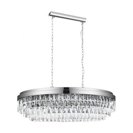 Chandelier Light VALPARAISO1 94 Crystal Chrome
