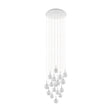  Chandelier Light MONTEFIO2 47 Glass white 