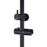 10'' Right Angle Round Shower Station Top Inlet - Matte Black