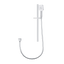 3 Functions Square Hand Held Shower Set With Rail - Chrome