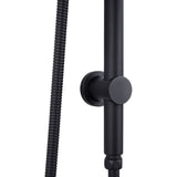 10'' Right Angle Round Shower Station Top Inlet - Matte Black