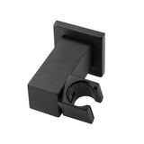Square Hand Held Shower Set - Black