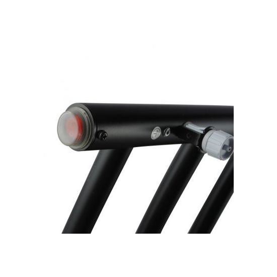 Round Matte Black Electric Heated Towel Rack 9 Bars