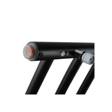 Round Matte Black Electric Heated Towel Rack 9 Bars