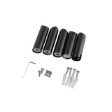 Round Matte Black Electric Heated Towel Rack 9 Bars