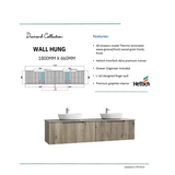 CALDER Wall Hung Vanity Tuscana Oak (All Sizes)