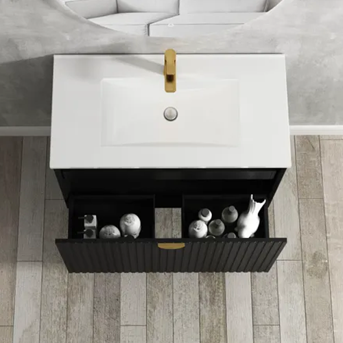 MARLO Wall Hung Vanity 900mm Matte Black