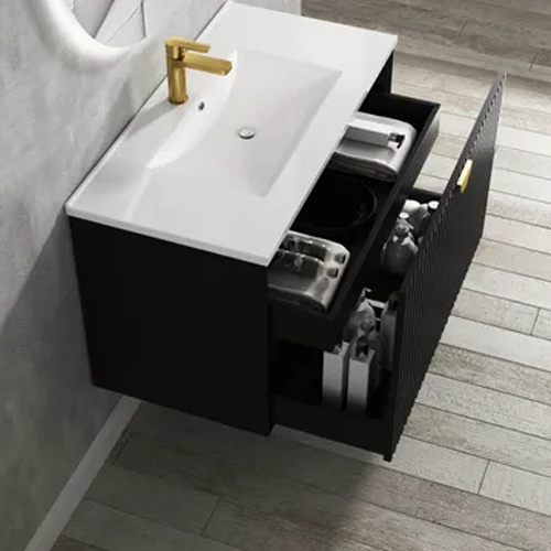 MARLO Wall Hung Vanity 900mm Matte Black