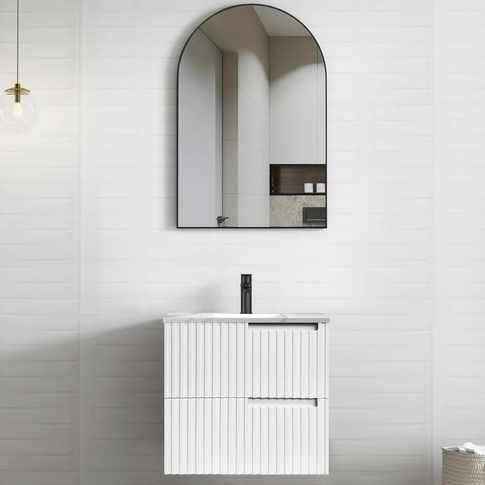 Vanity NOOSA Wall Hung 600mm Satin White
