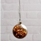 XMAS GLOW Hanging Ball Decoration TR/SIL (6 PCS)-Clearance