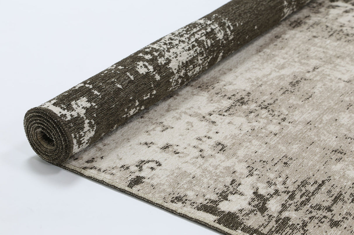 Rustic Vintage Abstract Amazing 2 in 1 Reversible Rug Beige