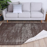 Rustic Vintage Distressed, Amazing 2 in 1 Reversible Rug Beige