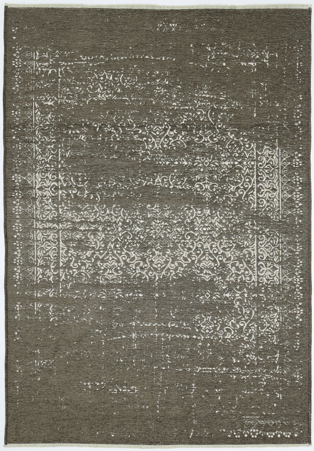 Rustic Vintage Distressed, Amazing 2 in 1 Reversible Rug Beige