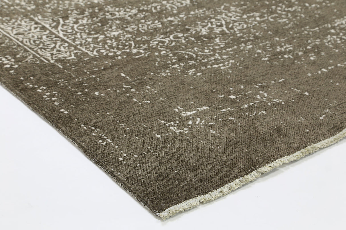 Rustic Vintage Distressed, Amazing 2 in 1 Reversible Rug Beige