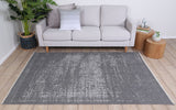 Rustic Vintage Distressed, Amazing 2 in 1 Reversible Rug Grey