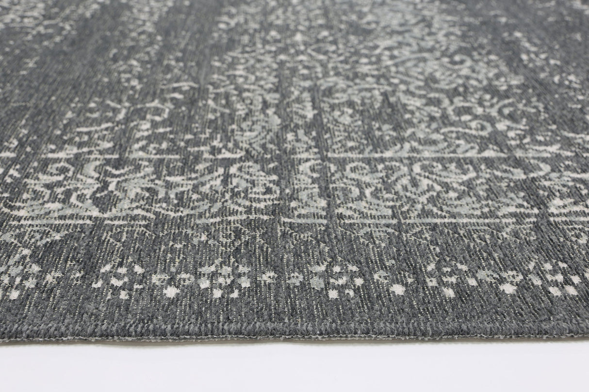 Rustic Vintage Distressed, Amazing 2 in 1 Reversible Rug Grey