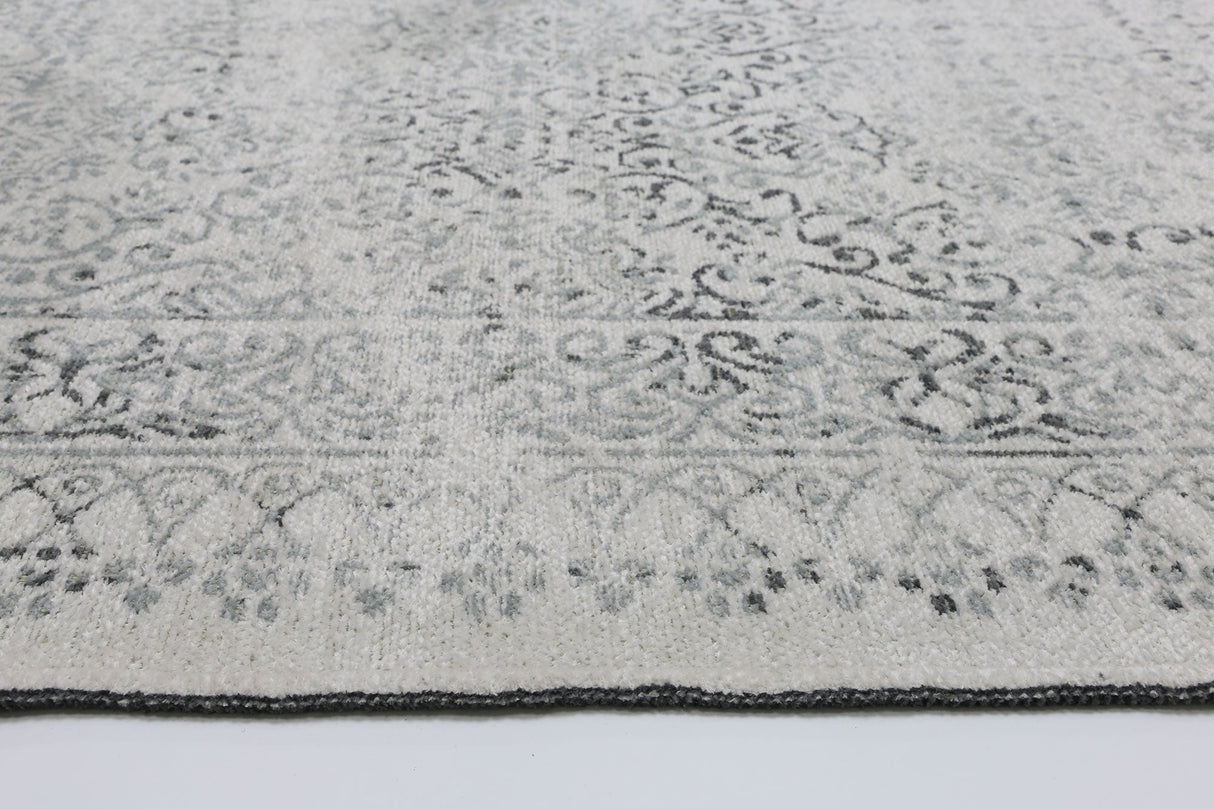Rustic Vintage Distressed, Amazing 2 in 1 Reversible Rug Grey