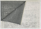 Rustic Vintage Distressed, Amazing 2 in 1 Reversible Rug Grey