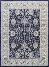 Arya Navy Blue Traditional Rug