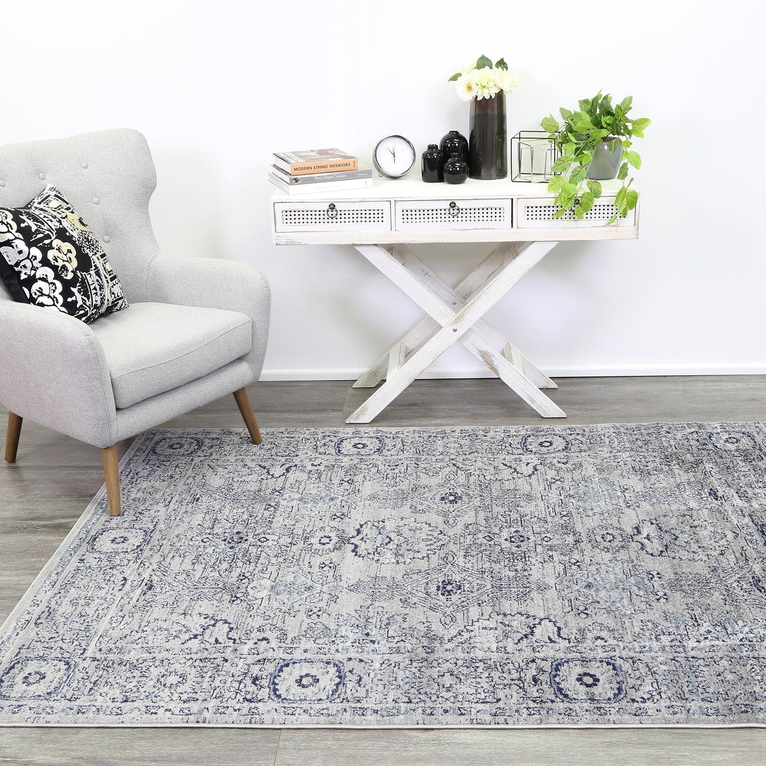 Arya Grey Contemporary Rug