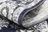 Arya Traditional Navy Grey Rug