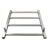 Square Electric Heated Towel Rack 4 Bars - Chrome