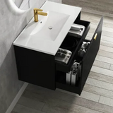 MARLO Wall Hung Vanity 750mm Matte Black