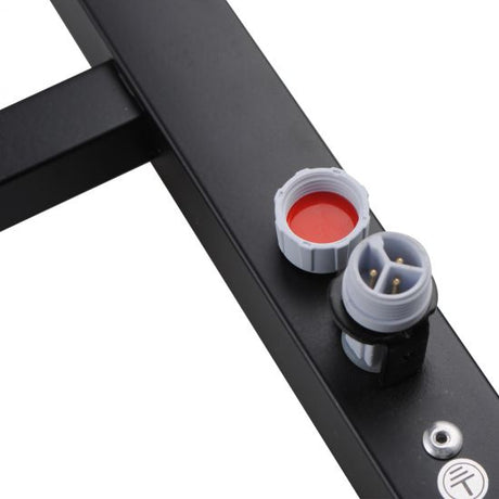 Square Electric Heated Towel Rack 4 Bars - Matte Black