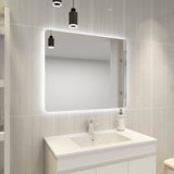 POS LED Rectangular Backlit Frameless Mirror 750/900