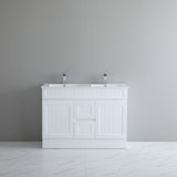 ACACIA SHAKER PVC Floor Vanity 1200mm (Double Bowl)