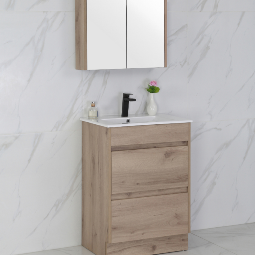 MAX MDF Freestanding Vanity Max Oak (All Sizes)