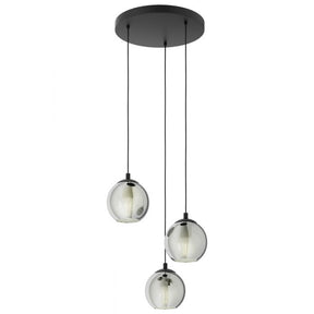 pendant-light-ariscani-51n-glass-black-transparent